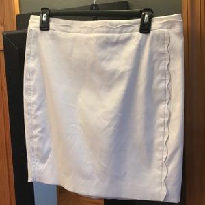 Banana Republic White Skirt